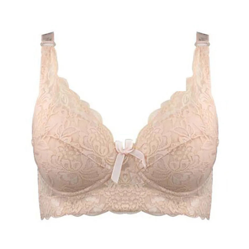 Hot Full cup thin underwear small bra plus size wireless adjustable lace Women's bra breast cover B C D cup Large size Lace Bras