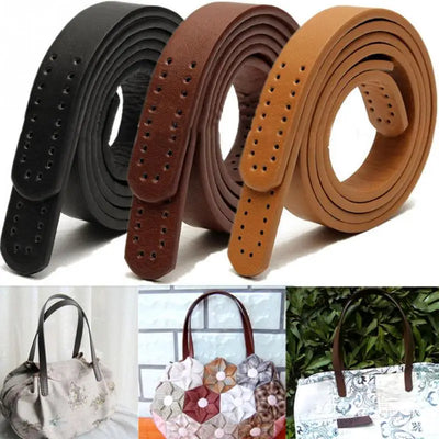 1Pair 60cm PU Leather Bag Strap Sew on Handles Shoulder | SAMAG