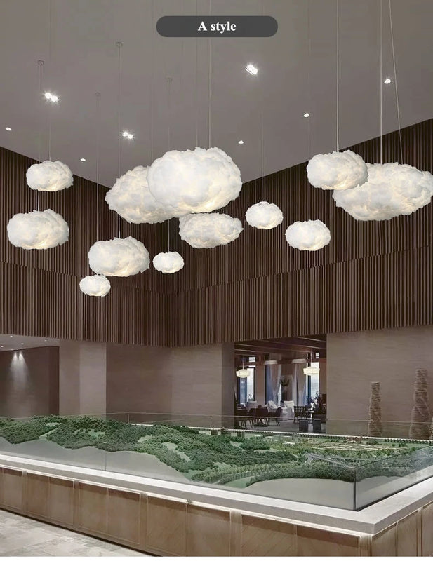 Modern Floating Cloud Led Pendant Light Living Dining Room Chandelier Lighting Bedroom Lampara Restaurant Hanging Lamp Luminaire