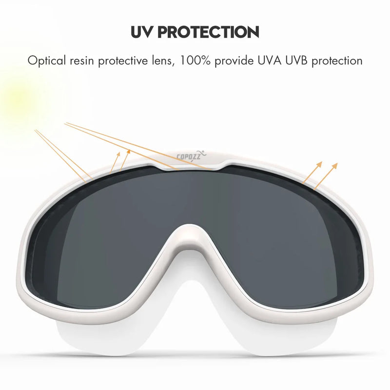 COPOZZ One-piece Swimming Goggles Whole Shaped Lens | SAMAG