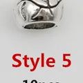 10pcs/pack Antique Silver different 10 styles hair braid dread dreadlock beads rings tube approx 5.9-6.4mm inner hole jewelry
