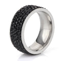High Quality New arrival Fashion gift Charm Party New arrival rhinestone wedding jewelry Stainless Steel CZ Crystal Rings