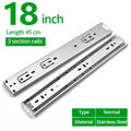 KAK 10" - 22" Stainless Steel Drawer Slides Soft Close | SAMAG