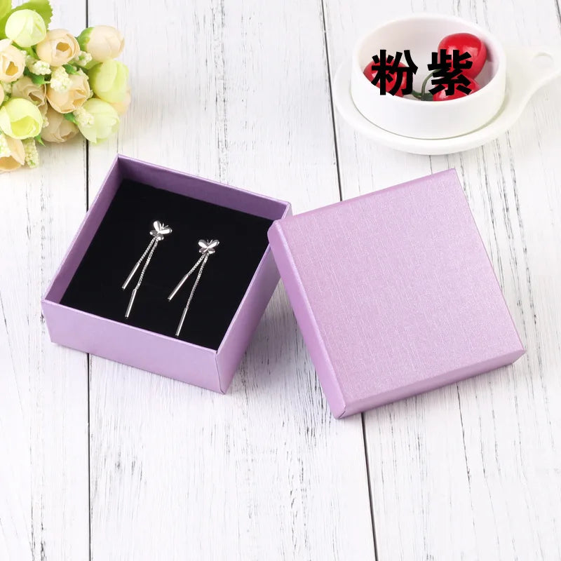 10pcs Jewelry Organizer Boxes For Women Necklace Earrings Bracelets Girls Gift Box Travel Accessories Jewelry Sponge Case