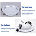 4PCS Waterproof LED Downlights 5W 7W 9W 12W 15W Dimmable Down light Spot Light Outdoor 4000K Ceiling Lamp For Bathroom Bulb