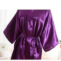 RB030 Sexy Large Size Sexy Satin Night Robe Lace Bathrobe Perfect Wedding Bride Bridesmaid Robes Dressing Gown For Women