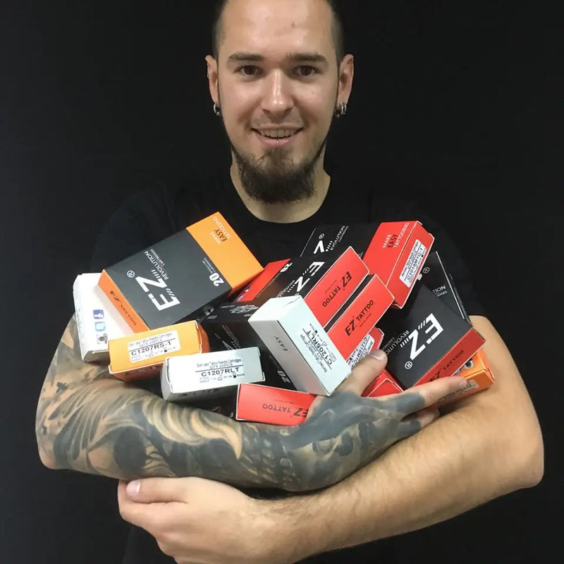 EZ Revolution Cartridge Tattoo Needles #12 0.35mm Round Liner RC1201RL RC1203RL RC1205RL RC1207RL RC1209RL 11/14/18RL 20 pcs/lot