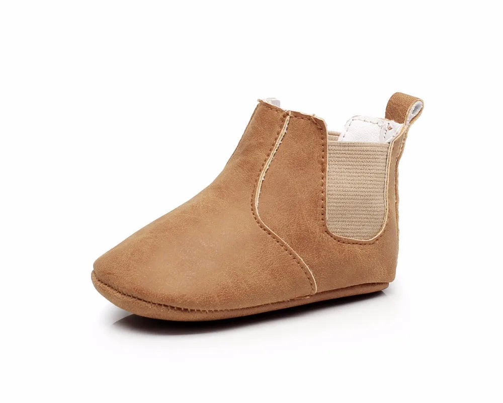 Toddler Baby Boy Girl Shoes 0-24M Infant First Walkers Moccasins Soft PU Ankle Boots Newborn Footwear Bebe Crib Shoes