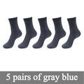 New Bamboo Fiber Men Socks Classic Deodorant Business Brand Crew Socks Men High Quality Casual Compression Socks 5pairs / lot