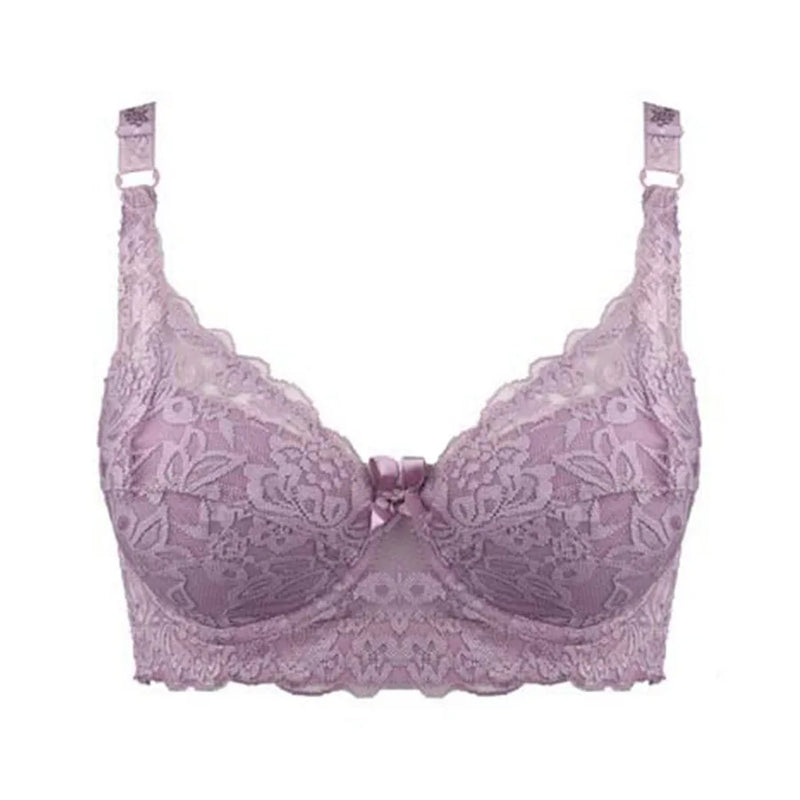 Hot Full cup thin underwear small bra plus size wireless adjustable lace Women's bra breast cover B C D cup Large size Lace Bras