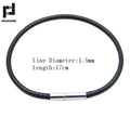 1.5/2/3mm Black Red Bracelet Stainless Steel Clasp For Women Man Couple Leather String Homme Hand Thread Male Jewelry Trending