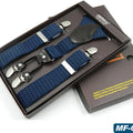 Man Suspenders Fashion Braces Adjustable 4 Clips Leather Belt Strap Tirante Trousers Suspensorio Father - Visuel 21 | SAMAG