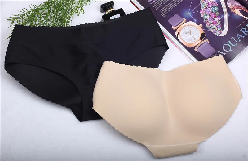 S-XL lady low Waist Sexy Padding Panties Bum Padded Butt lifter Enhancer Hip Push Up Panties Underwear Seamless Panties Buttocks
