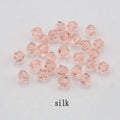 Buy 1 And Get 1 Free 4mm Shiny Crystal Beads Bicone Beads Glass Beads Loose Spacer Beads for bracelet DIY Jewelry Making  200pcs