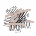 5 Colors Lace Wig Clips Steel Tooth Polyester Durable Cloth Wig Combs for Wig Making Tools Wig Accessories Tools 10pcs/lot