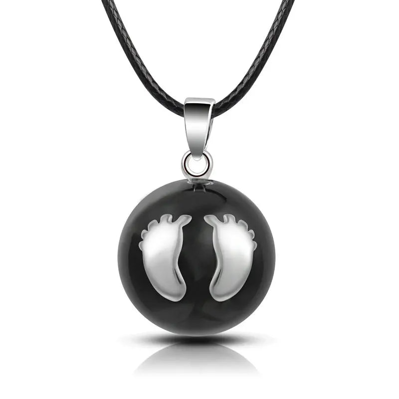 Eudora Harmony Ball Pendant Necklace Pregnancy Chime Ball Mexcian Bola Pendants Wishing Balls Fine Jewelry for Women Best Gift