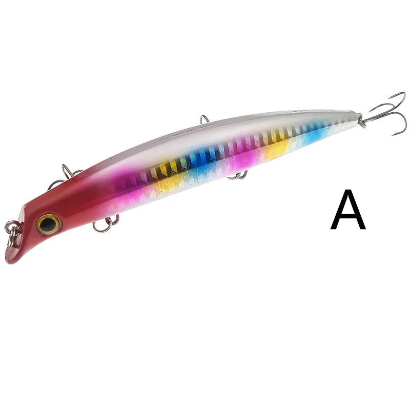 OUTKIT Fishing Lure 1PC Laser Minnow 16g 12cm Wobbling Minnow Floating Lure Hard Bait Fishing Wobblers Crankbait Artifici