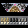 100pcs 3*3mm Arrow Rivet Decoration Nail Art Punk Spikes Stud Nail Art Tip Decoration Rivet Metallic DIY Nail Art Ornaments