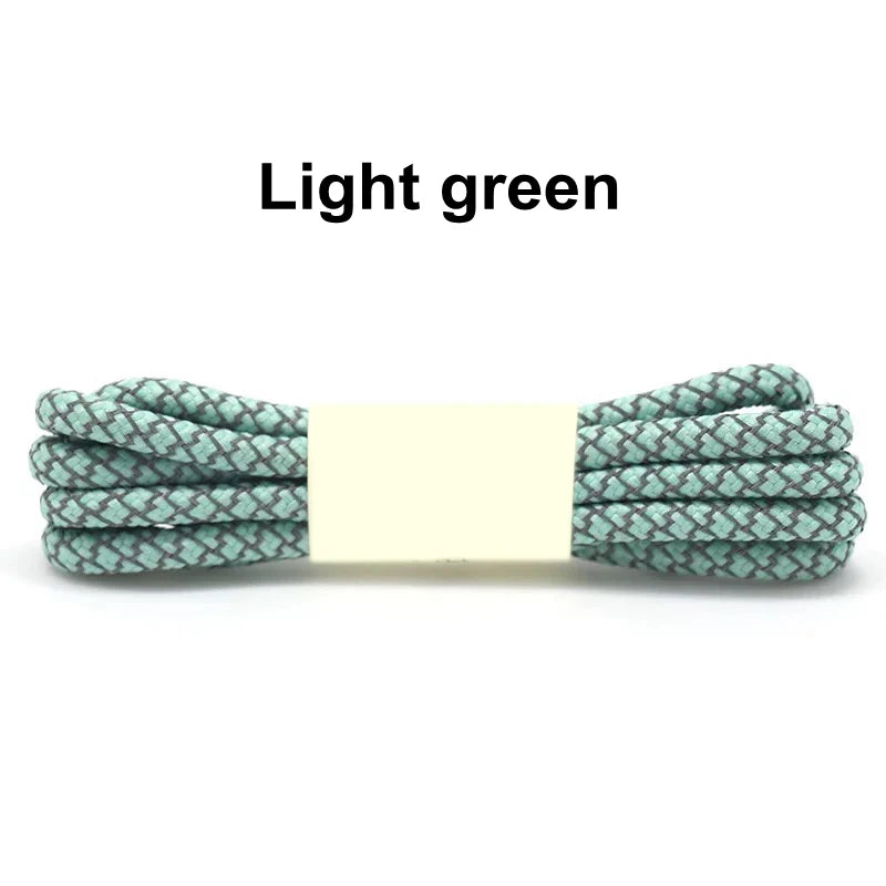 1Pair 3M Reflective Shoelaces for Sneakers Shoe laces Safety reflective Shoelace Round Laces Shoes Strings 100/120/140/160cm