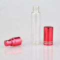 20pcs/lot 5ML 10ML 15ML Transparent Thin Glass Spray Bottle Sample Glass Vials Portable Mini Perfume Atomizer Gold Sil