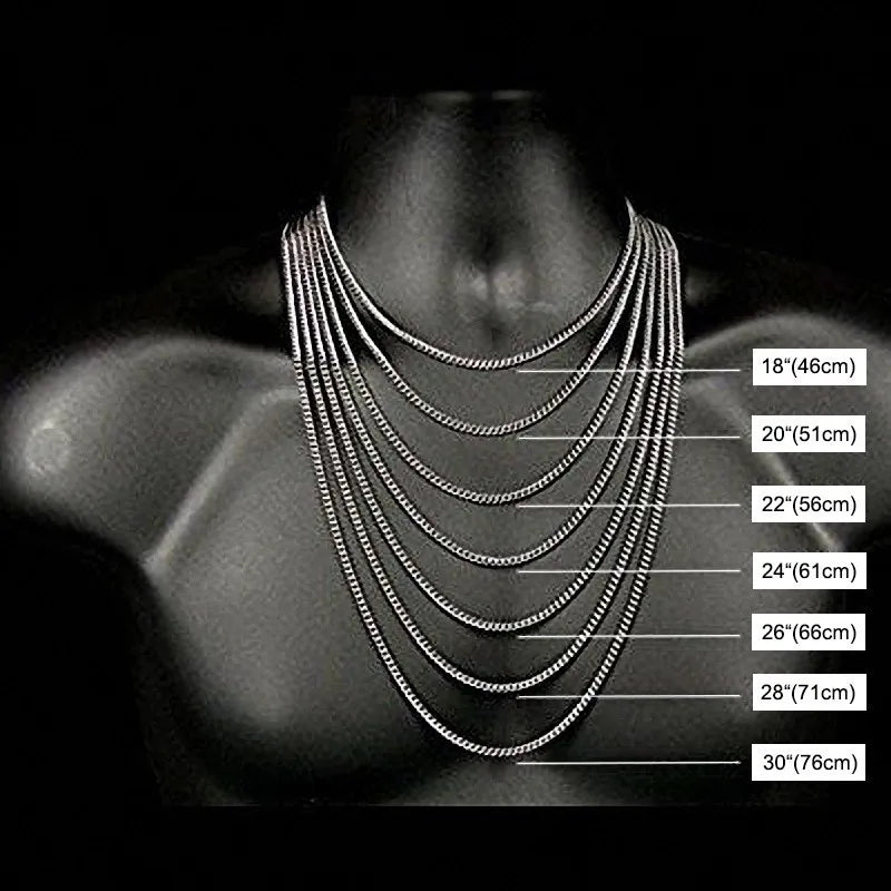 Vnox Men's Cuban Link Chain Necklace Stainless Steel Black Gold Color Male Choker colar Jewelry Gifts for - Visuel 5 | SAMAG