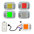 1-20PCS LED COB Hight Power 50W AC 220V Red Blue Green Lamp Chip Smart IC Fit For DIY Driverless Integrated Driver Flood Light