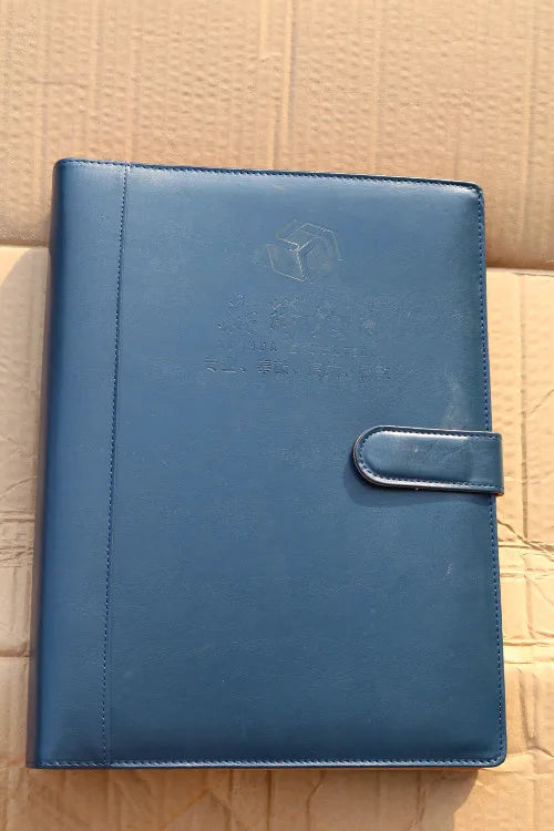 Creative Leather A4 File folder Padfolio multifunction organizer planner notebook ring binder Busniess School office Supplies
