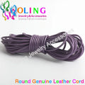 OlingArt 2mm 5M/Lot Craft Color Round Genuine Leather Cord Golden Silver DIY Necklace Bracelet Earrings Choker Jewelry Making