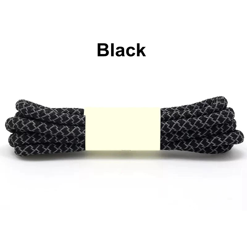 1Pair 3M Reflective Shoelaces for Sneakers Shoe laces Safety reflective Shoelace Round Laces Shoes Strings 100/120/140/160cm