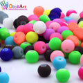 OlingArt Rubber Glass Beads High 6MM Quality 100PCS/Lot Candy Color Neon Matte Loose Handmade DIY Jewelry Making Bracelet