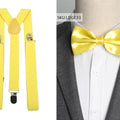 Suspenders Bow Tie Set Men Fashion Suspensorio for Man Boy Women Bowtie Braces Trousers Tirantes Wedding - Visuel 27 | SAMAG