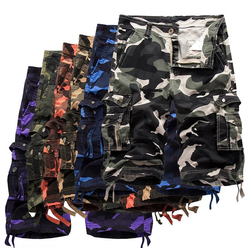 Summer Military Camo Cargo Shorts Fashion Camouflage | SAMAG