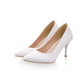 Plus Big Size 34-47 Shoes Woman 2017 New Arrival Wedding Ladies High Heel Fashion Sweet Dress Pointed Toe Women Pumps A-3