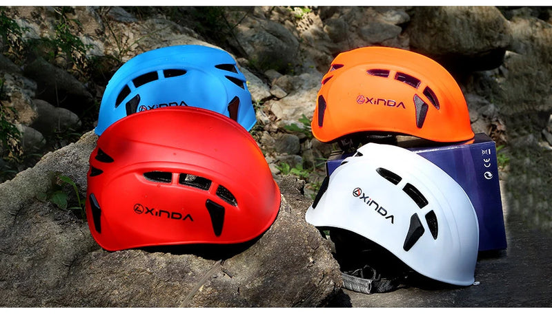 Xinda Outdoor Rock Climbing Helmet Speleology Mountain Rescue Equipment To Expand Safety Helmet Caving Work Helmet
