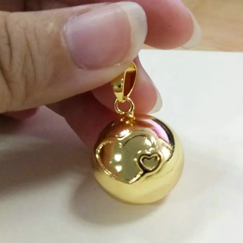 Eudora Harmony Ball Pendant Necklace Pregnancy Chime Ball Mexcian Bola Pendants Wishing Balls Fine Jewelry for Women Best Gift