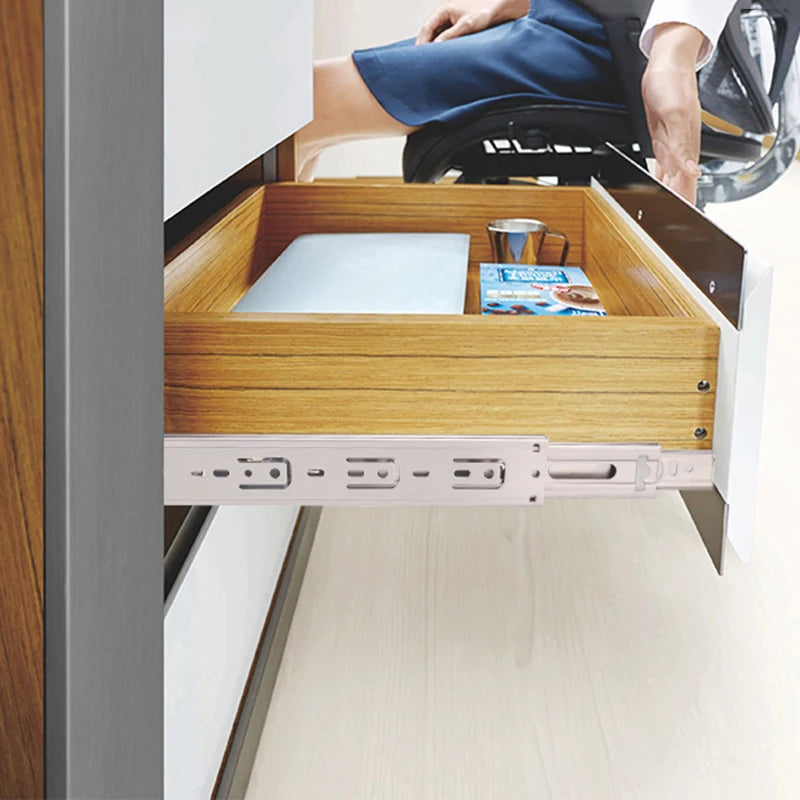KAK 10" - 22" Stainless Steel Drawer Slides Soft Close | SAMAG