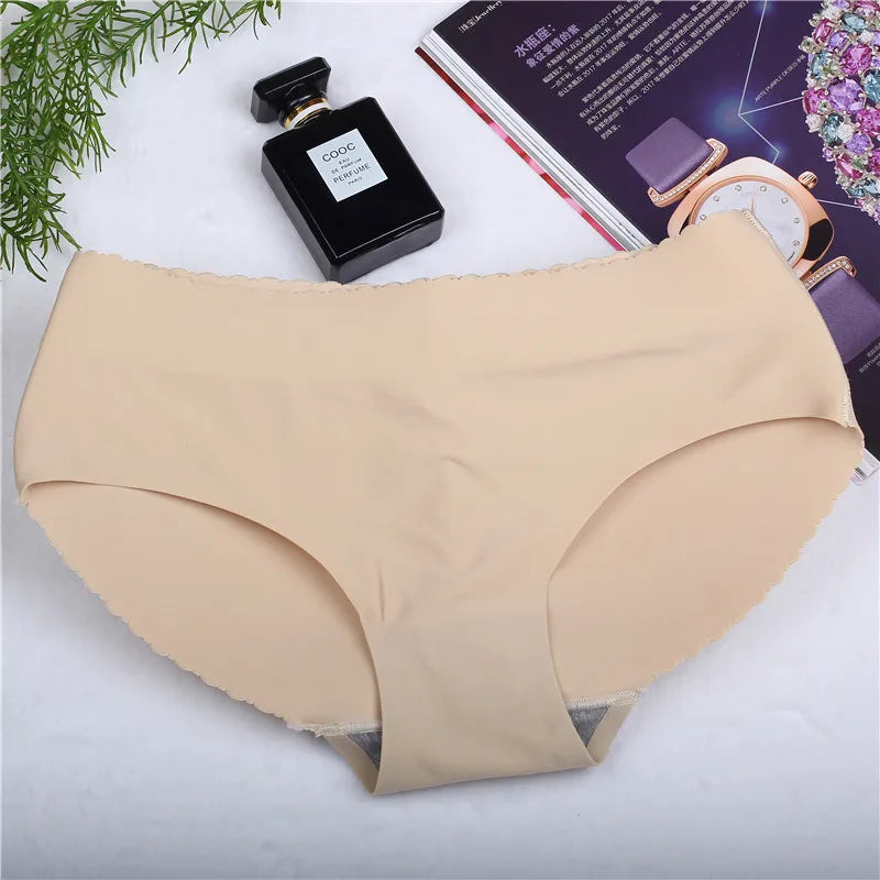 S-XL lady low Waist Sexy Padding Panties Bum Padded Butt lifter Enhancer Hip Push Up Panties Underwear Seamless Panties Buttocks
