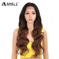 Noble 13x4 Lace Front Wig Synthetic 28 inch Long wavy ombre blonde Wigs For Women Ombre Lace Front Wig Synthetic Lace Front Wig