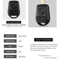 KEYYOU 3 Button Uncut Blade Car Key Replacement Remote Key Case Shell for BMW E31 E32 E34 E36 E38 E39 E46 Z3 Fob Uncut key case
