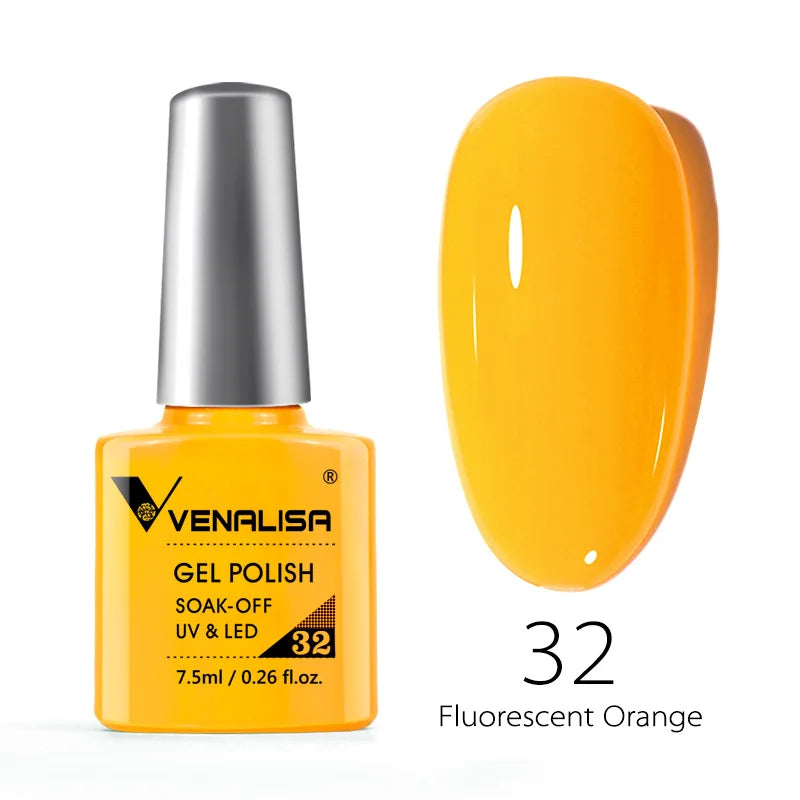 VENALISA Non Cleansing Topcoat Nail Art 7.5ml Soak off Base Coat Foundation No Wipe Top Coat Nail Gel Funny Bunny Gel Varnish