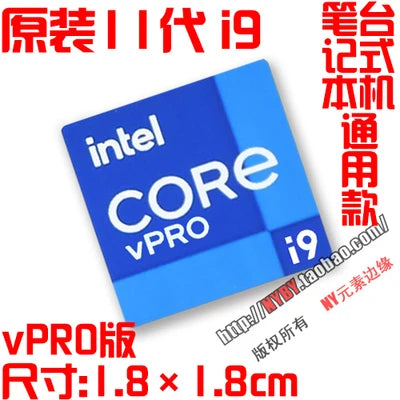 New Original 11-Generation Core i9 i7 i5 i3 Evo Certified Notebook Desktop Computer Cpu Sticker Label