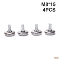 4 Pcs Adjustable Steel Furniture Legs Anti-slip Base Table Cabinet Leg Pad Feet Leveler M6 M8 Screw Metal Furniture Foot Level