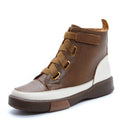Handmade high-top shoes women's tide new  thick bottom plus velvet ins super fire retro leisure