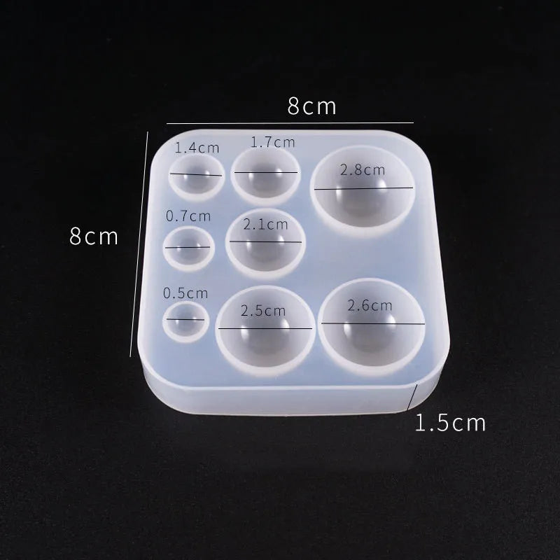 SNASAN Cute Beads Cube Triangle Silicone Mold For Jewelry Earrings Pendant Making Resin UV Epoxy Resin Molds Crafts DIY Tool