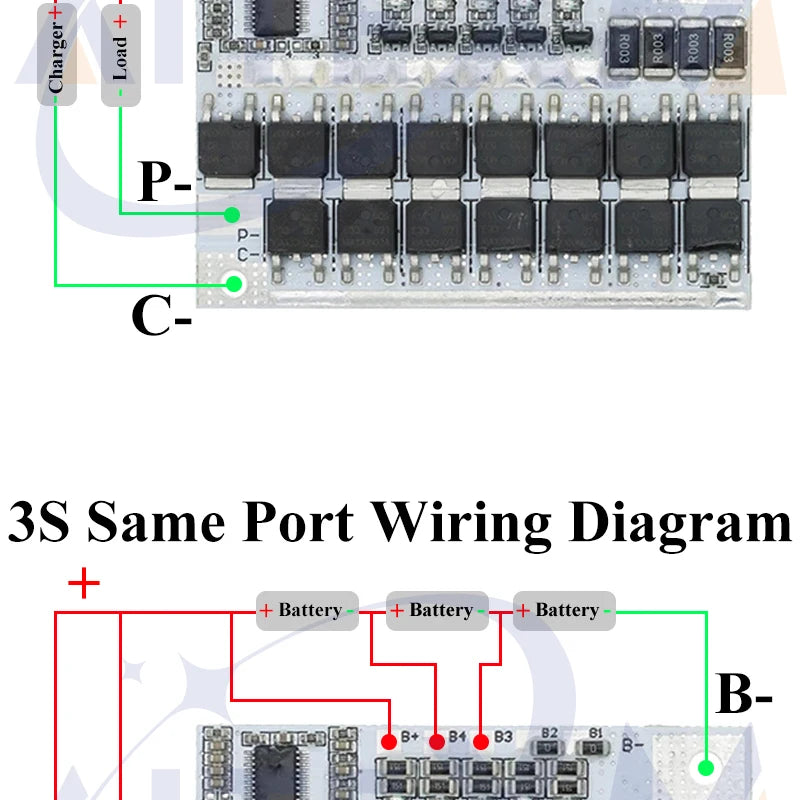3S/4S/5S BMS 12V 16.8V 21V 18V 3.7V 100A Li-ion LMO Ternary Lithium Battery Protection Circuit Board Li-Polymer Balance Charging