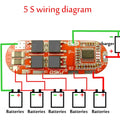 1S/2S/3S/4S/5S Li-ion 18650 Lithium Battery Charger Lipo Cell Module PCB BMS Protection Board For Drill Motor with Balance