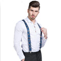 Man Suspenders Fashion Braces Adjustable 4 Clips Leather Belt Strap Tirante Trousers Suspensorio Father - Visuel 2 | SAMAG