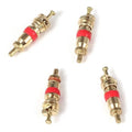 1Set Copper Valve Core with 5-in-1 Tire Valve Stem  Removal Tool Tire Repair Tool Valve Core Removal Tool Tire Cleaning Tool
