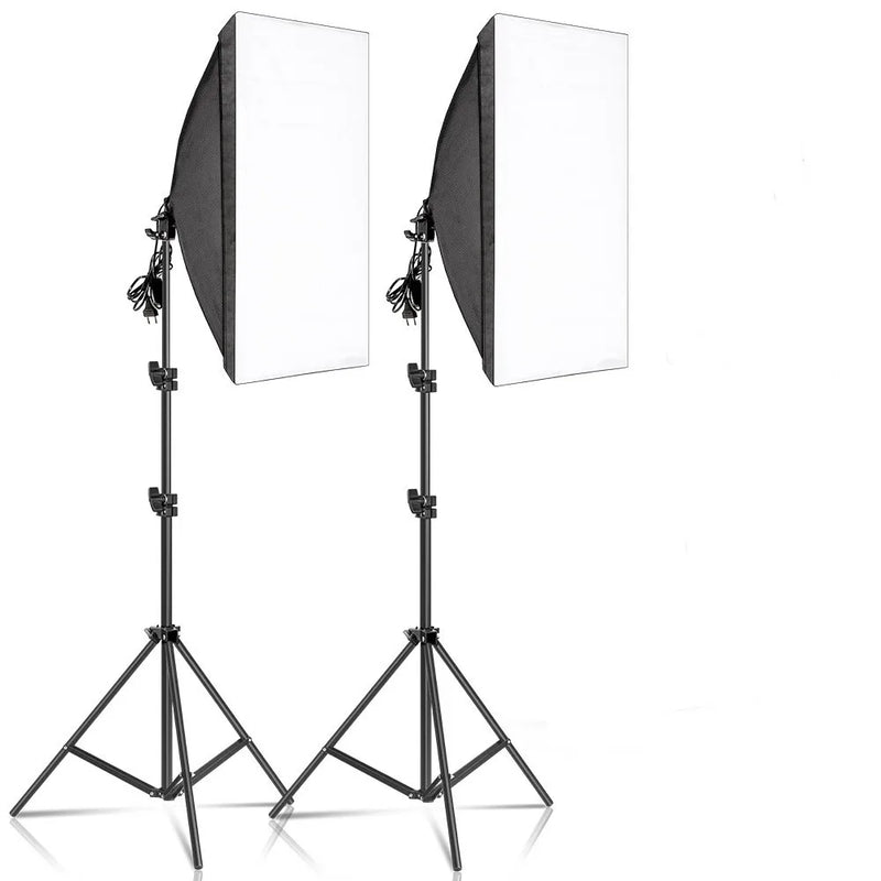 20-135W Softbox Lighting Kit 50x70CM Photography LED Lamp Professional Continuous Light System Equipment For Photo Studio