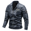 Maxulla Winter Men's PU Jackets Casual Man Warm Motorcycle Leather Jacket Male Slim Fit Windbreaker Biker Leather Coats Clothing